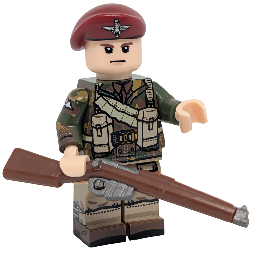 Britischer Fallschirmjäger mit Tarnjacke – Custom Minifigur