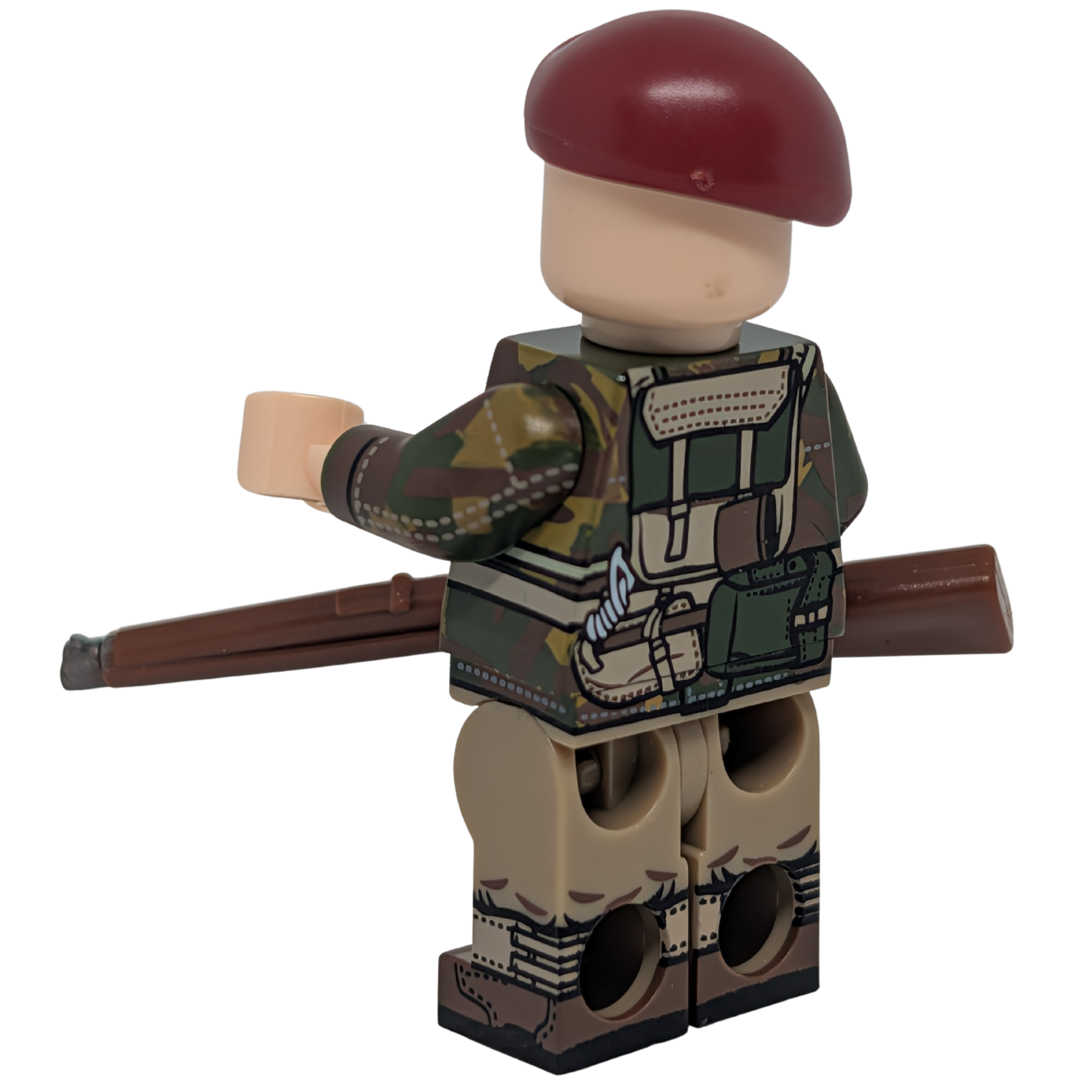 Britischer Fallschirmjäger mit Tarnjacke – Custom Minifigur