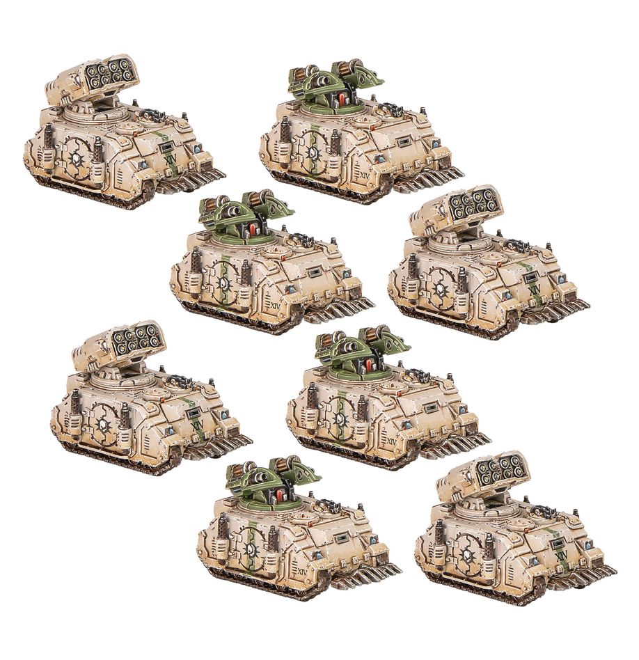 Horus Heresy: Legions Imperialis – Whirlwind and Scorpius Missile Tank Squadrons
