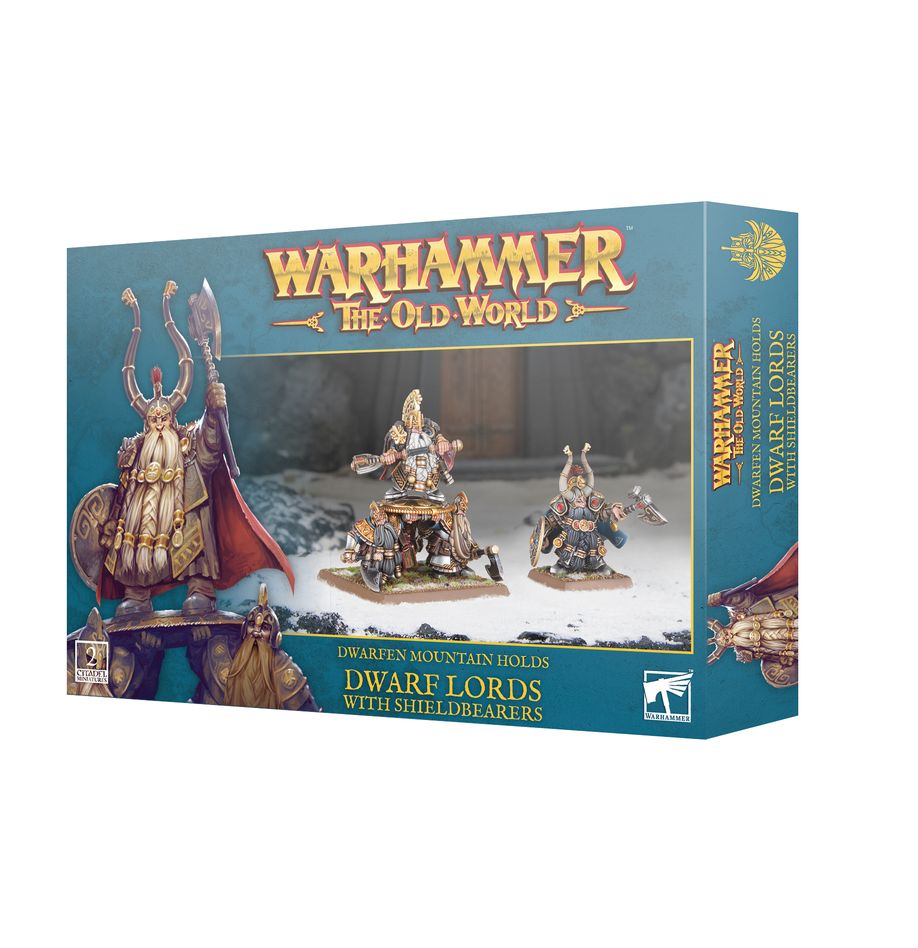 Old World: Dwarfen Mountain Holds – Dwarf Lords with Shieldbearers
