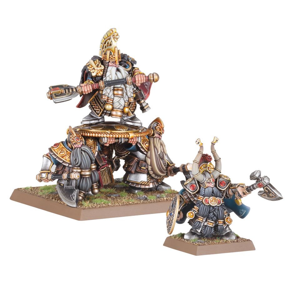 Old World: Dwarfen Mountain Holds – Dwarf Lords with Shieldbearers