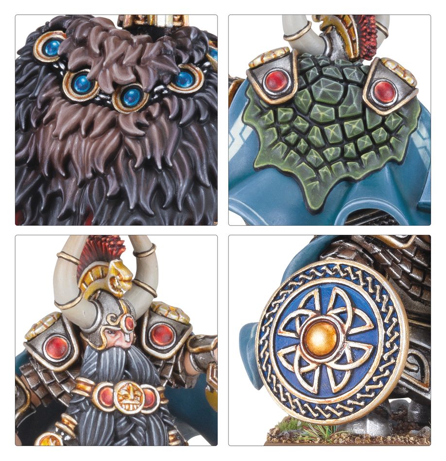 Old World: Dwarfen Mountain Holds – Dwarf Lords with Shieldbearers