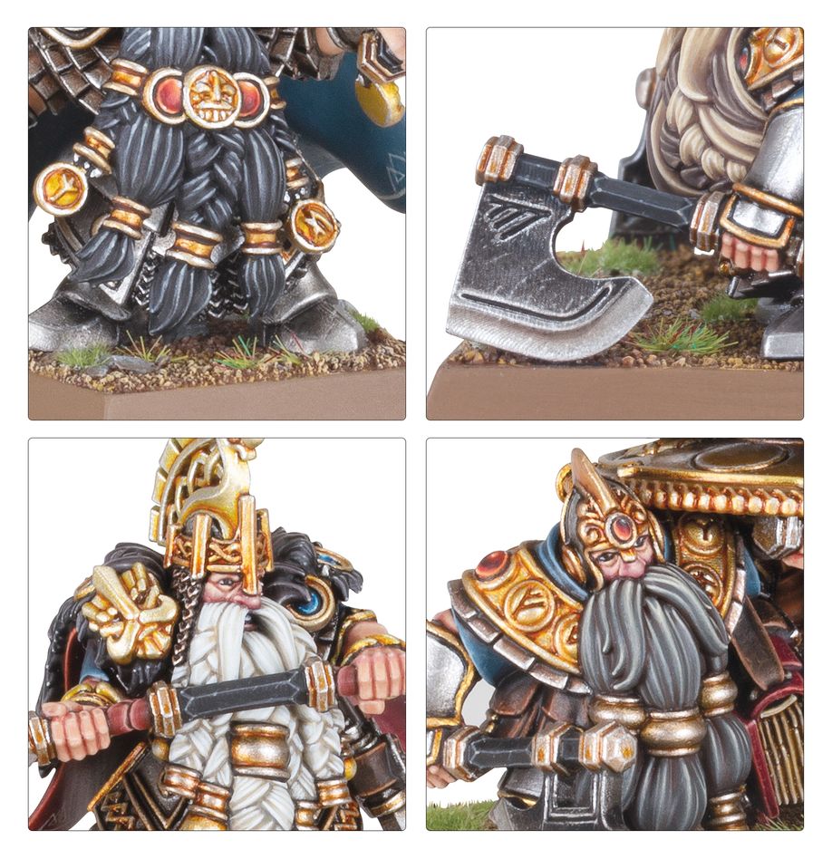 Old World: Dwarfen Mountain Holds – Dwarf Lords with Shieldbearers