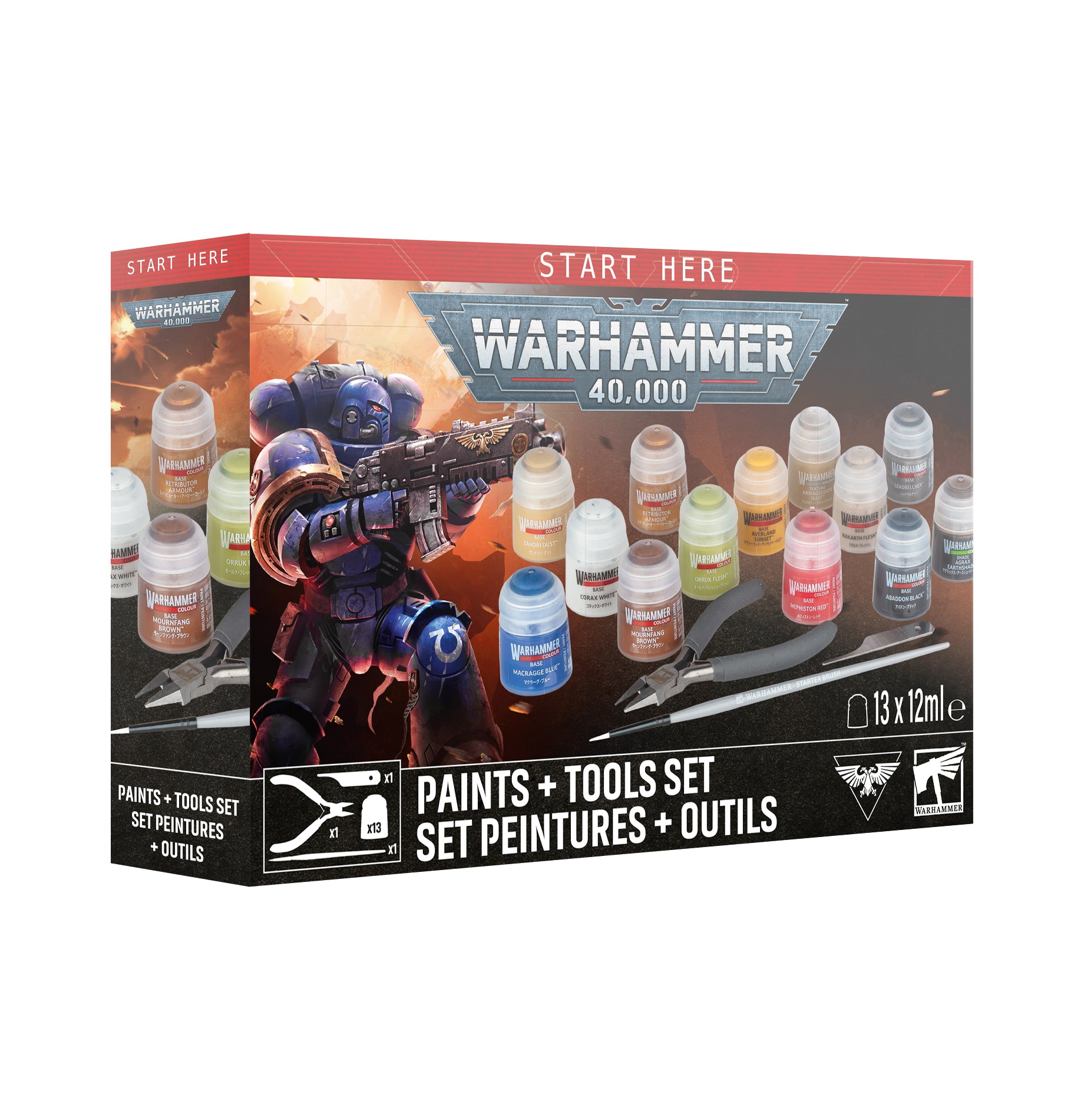 Warhammer 40.000: Farben + Werkzeuge Set