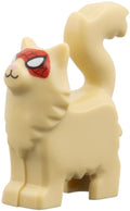 LEGO® Minifigur Katze, Maine Coon mit Spinnennetz-Maske und pinker Nase (Marvel – Spider-Cat) 6329pb02