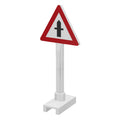 LEGO® Road Sign Triangle with Road Crossing Pattern 649p02