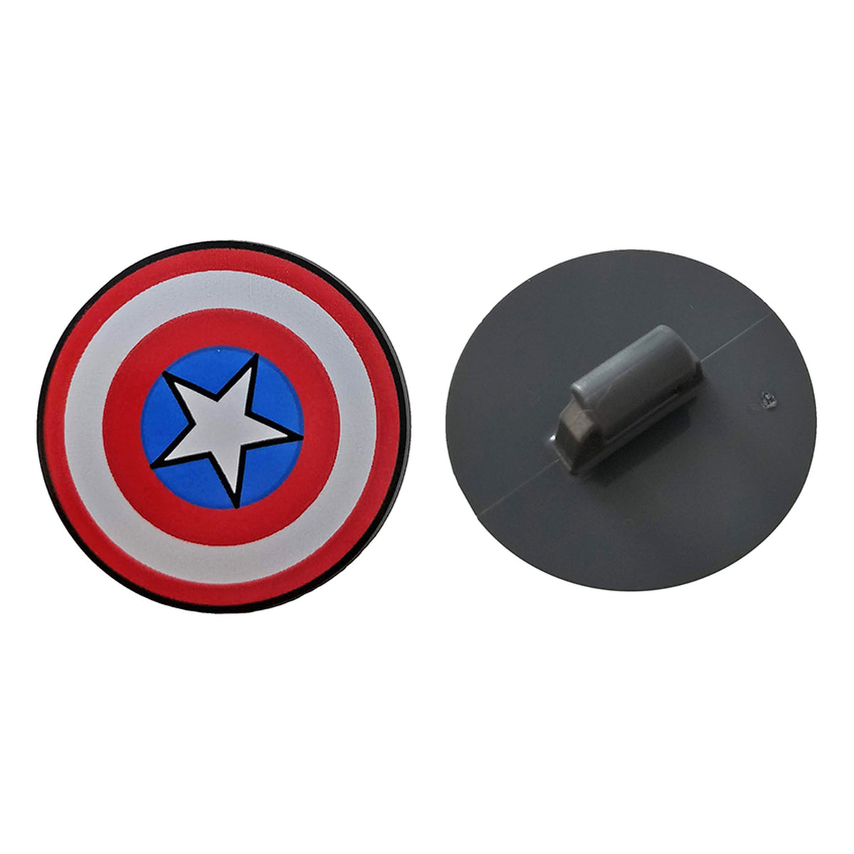 LEGO® Minifigur Schild (Captain America) (dunkelgrau) 75902pb13