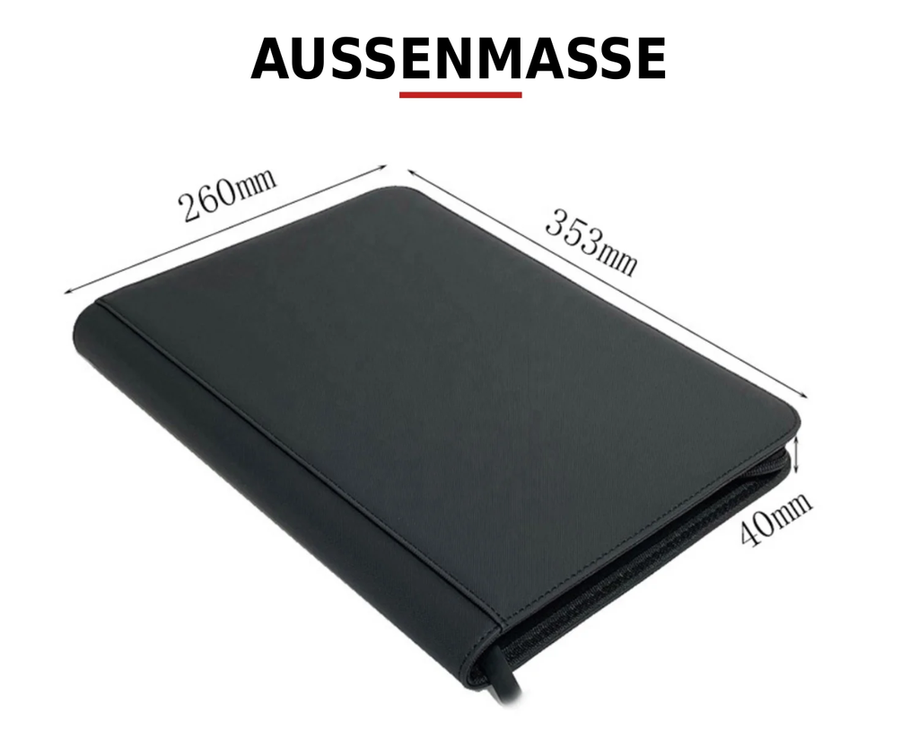 Sammelalbum 9 Pockets – 360 Karten Card Binder PU