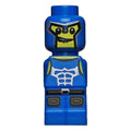 LEGO® Minifigur Mikrofigur Minotaurus-Gladiator (blau) 85863pb018 – Gebr.