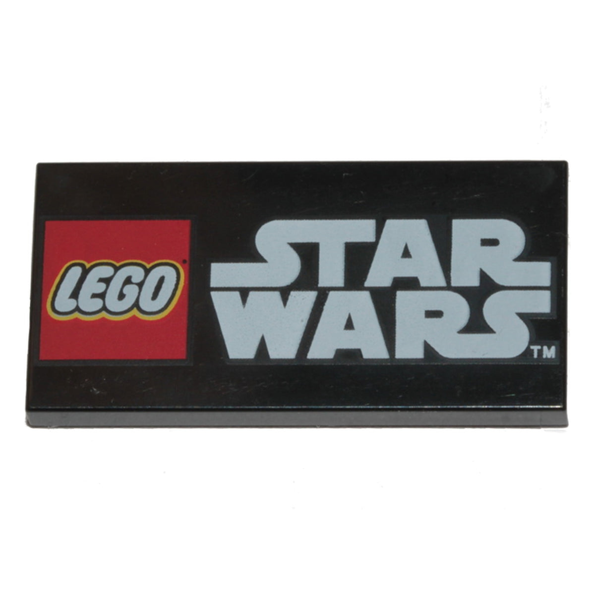 LEGO® Fliese 2 x 4 mit LEGO Star Wars Logo (schwarz) 87079pb1133