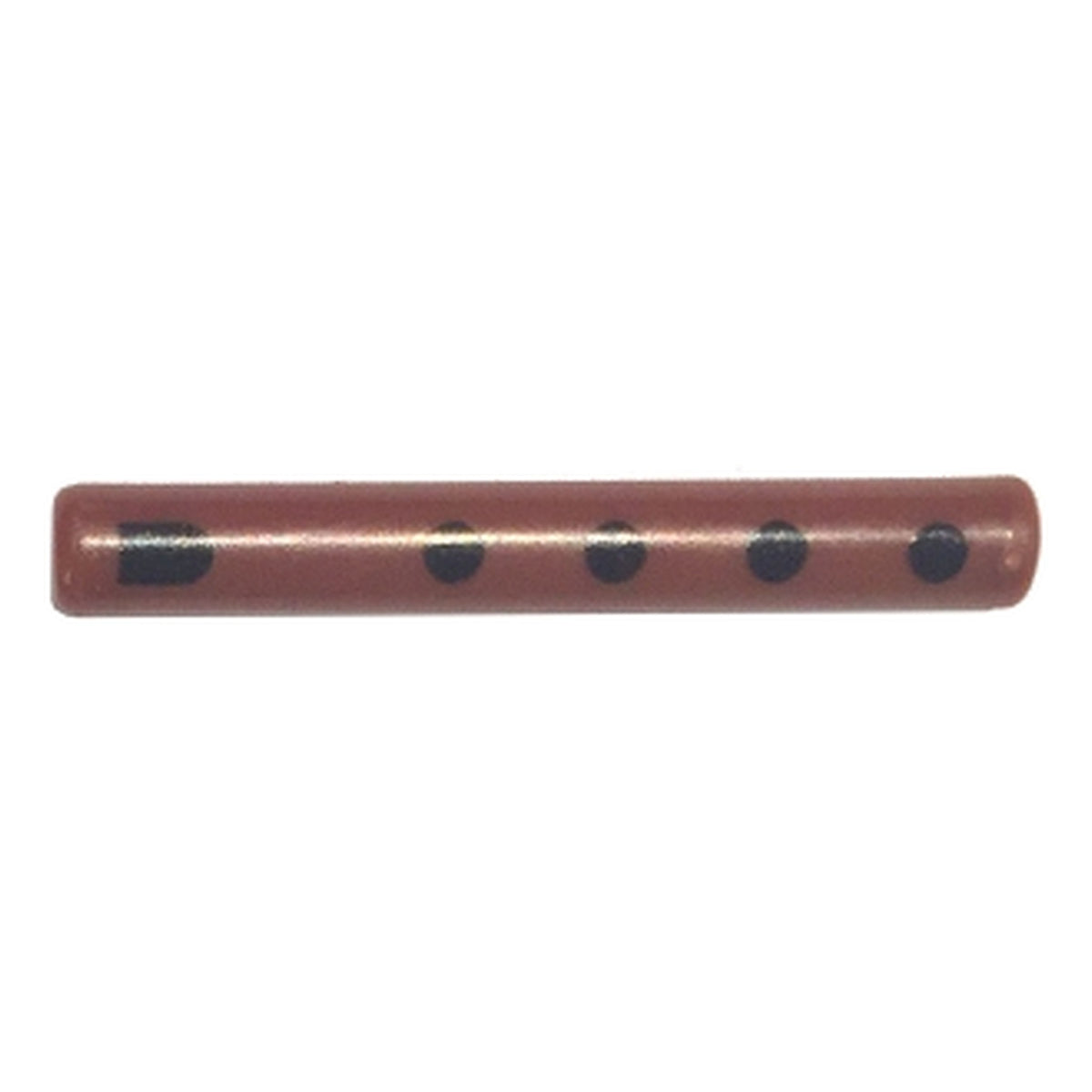 LEGO® Bar 3L with Black Extended Half Circle and Dots Pattern (Musical Instrument, Flute) (braun) 87994pb02
