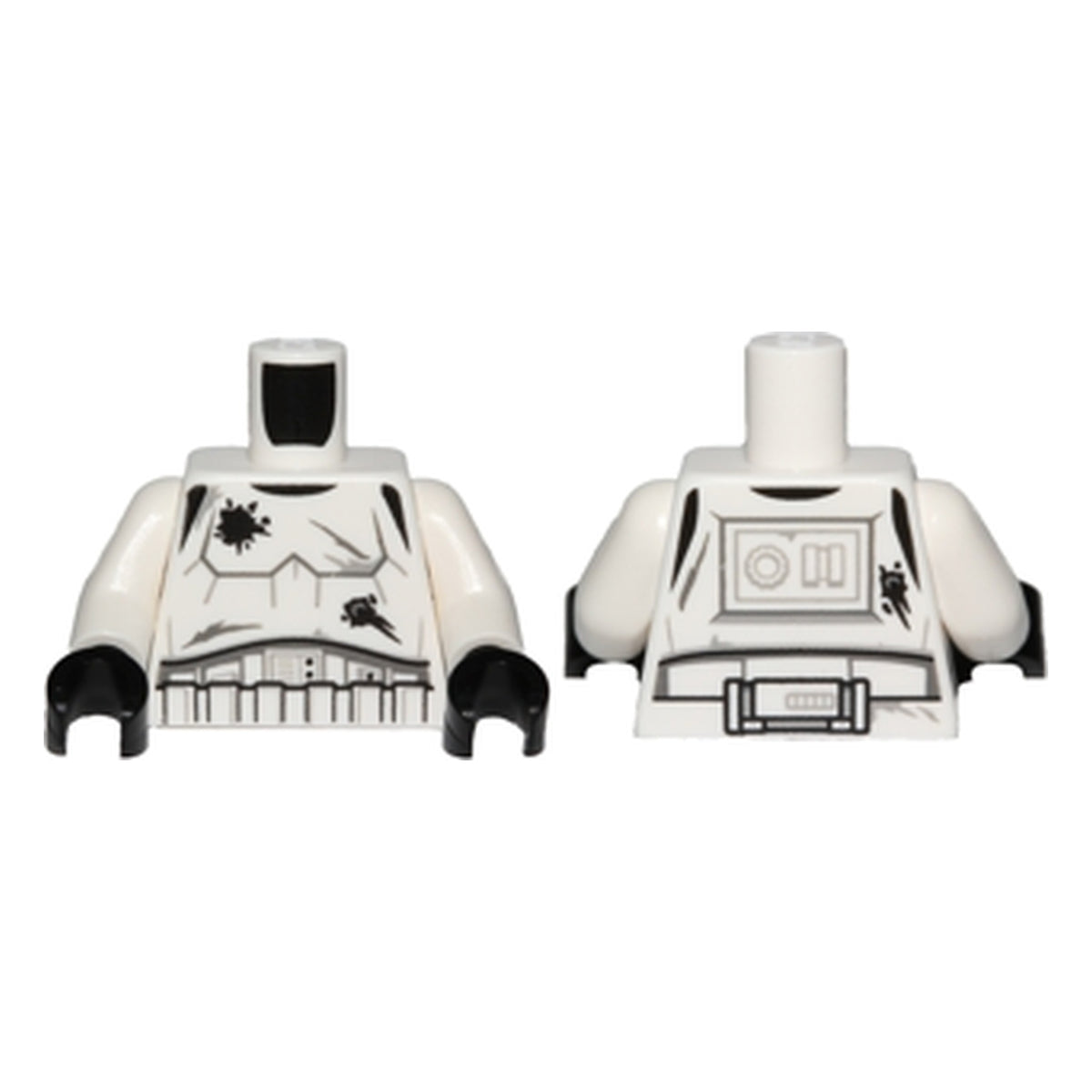 LEGO® Torso SW Armor Stormtrooper, Detailed Armor without Shoulder Belts, Battle Damage with Scr… (weiss) 973pb2202c01