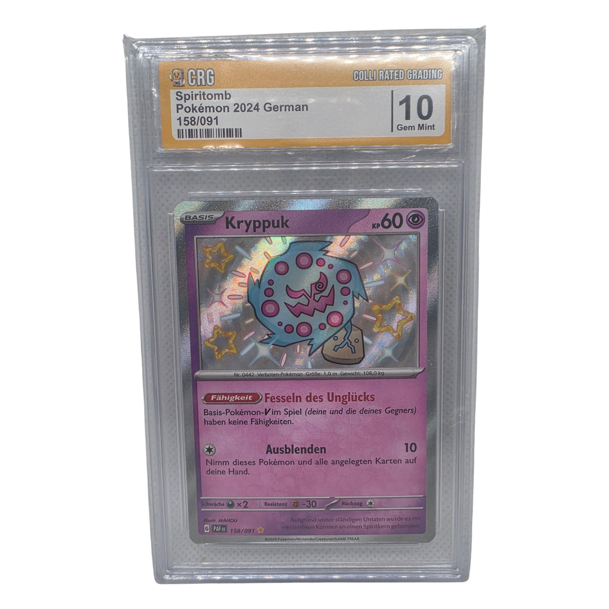 Pokémon: Kryppuk (Spiritomb) – Paldeas Schicksale (158/091) – CRG 10 – Einzelkarte