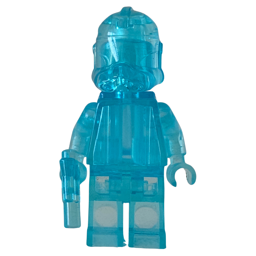 LEGO® Star Wars Prototyp Clone Trooper – Trans-Hellblau (mit Jetpack & Blaster)