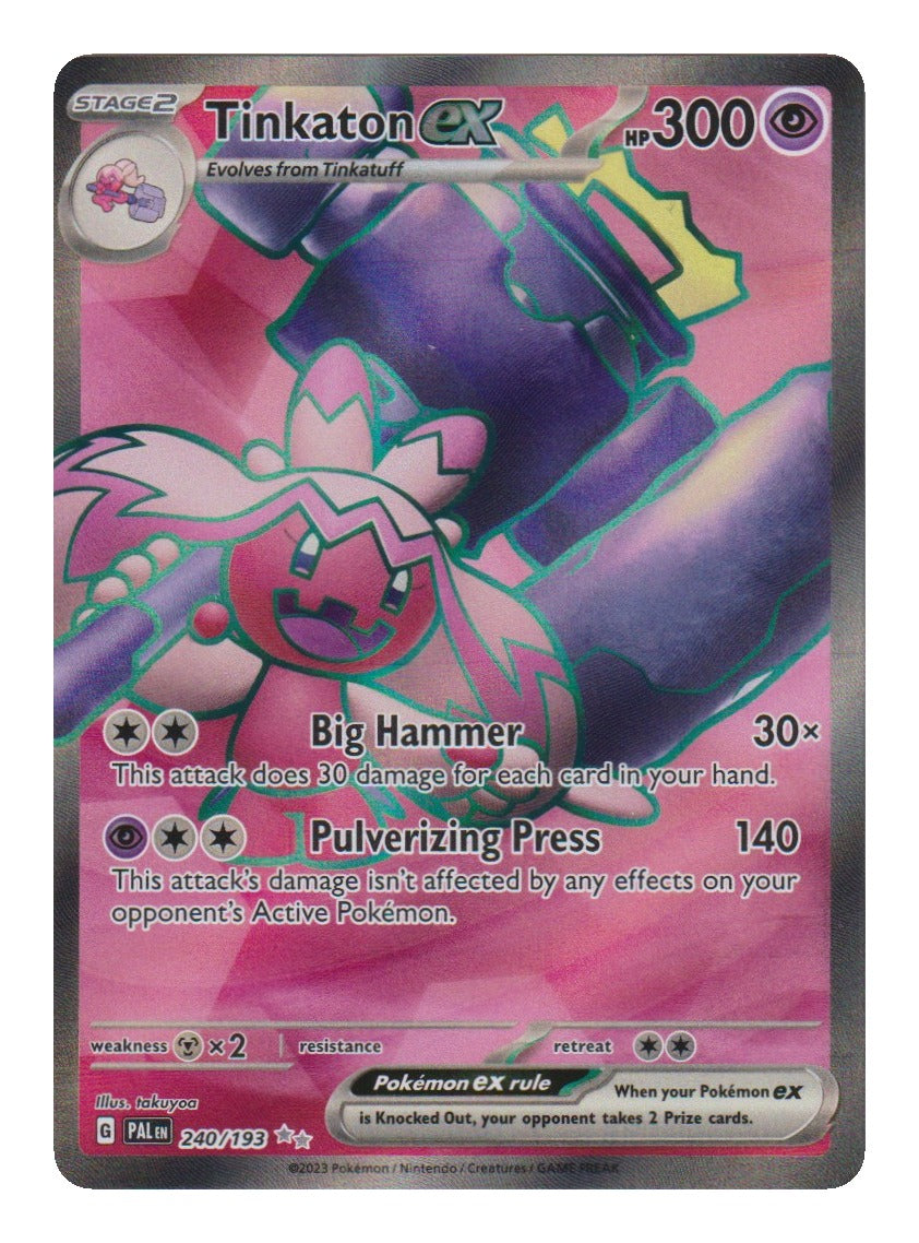Pokémon: Tinkaton ex – Paldea Evolved (PAL 240) – Einzelkarte