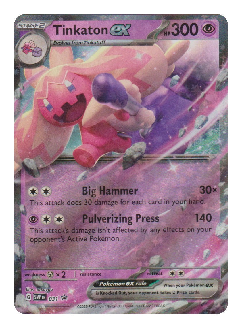 Pokémon: Tinkaton ex – SVP Black Star Promos (SVP 031) – Einzelkarte