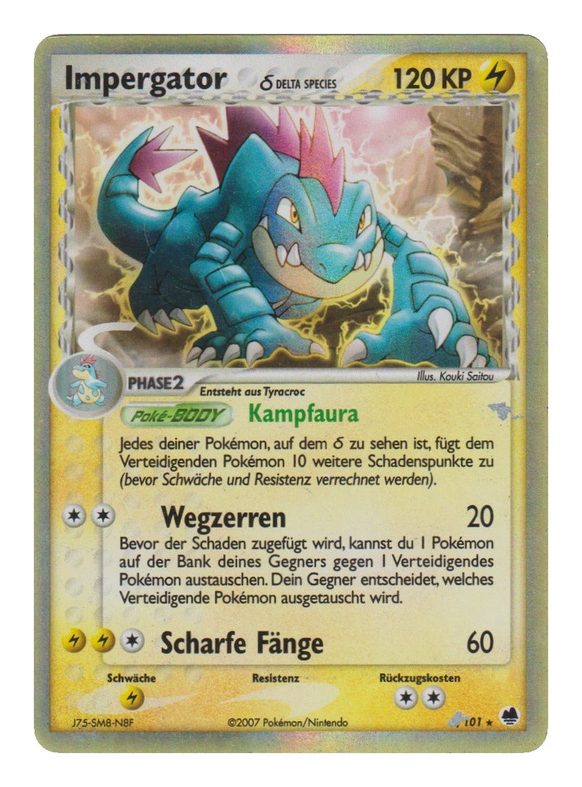 Pokémon: Impergator δ Delta Species – EX Dragon Frontiers (DF 2) – Exemplar 2 – Einzelkarte