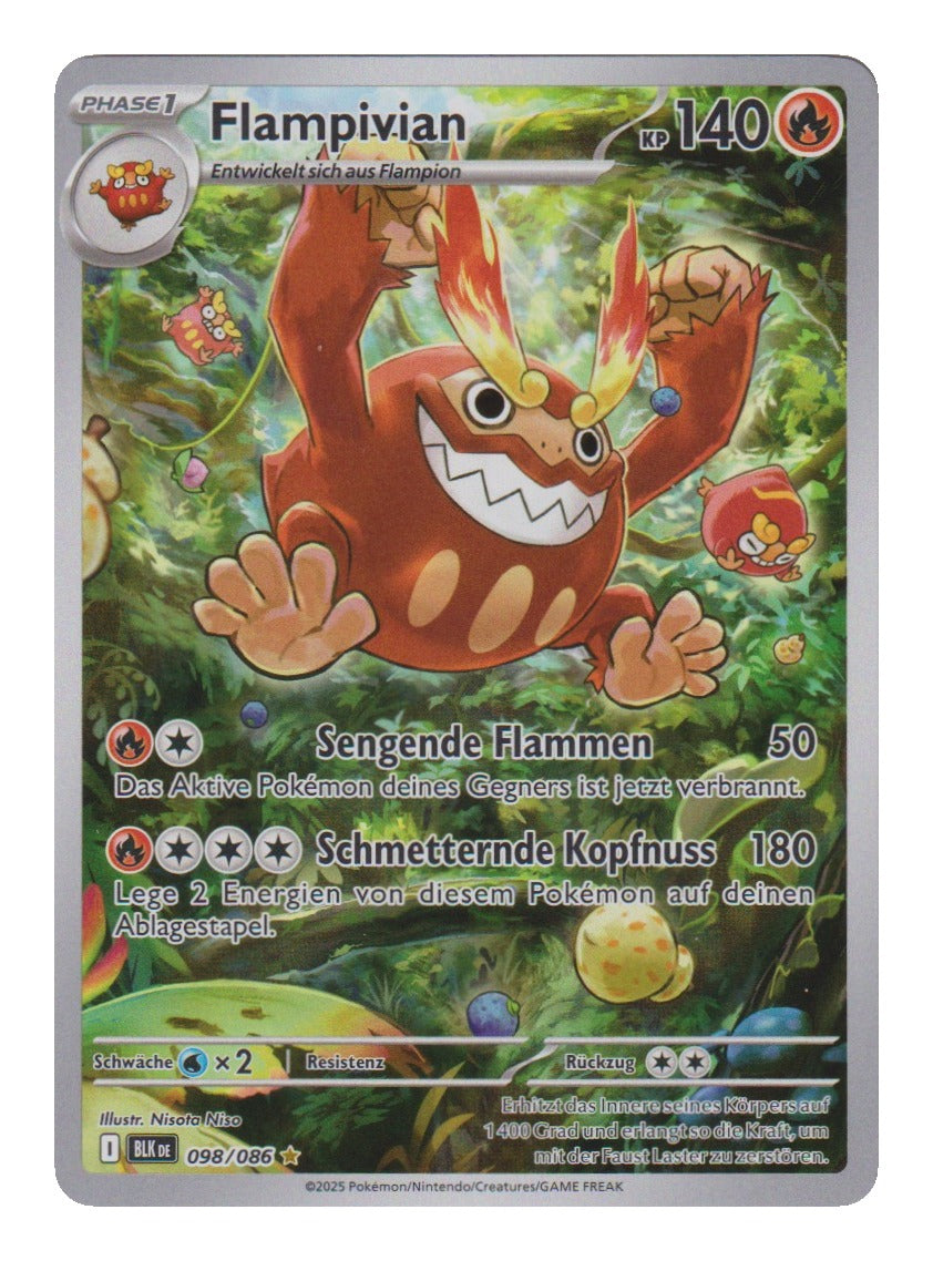 Pokémon: Flampivian – Schwarze Blitze (BLK 098) – Einzelkarte