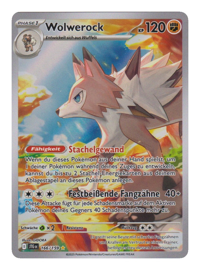 Pokémon: Wolwerock – Reisegefährten (JTG 166) – Einzelkarte