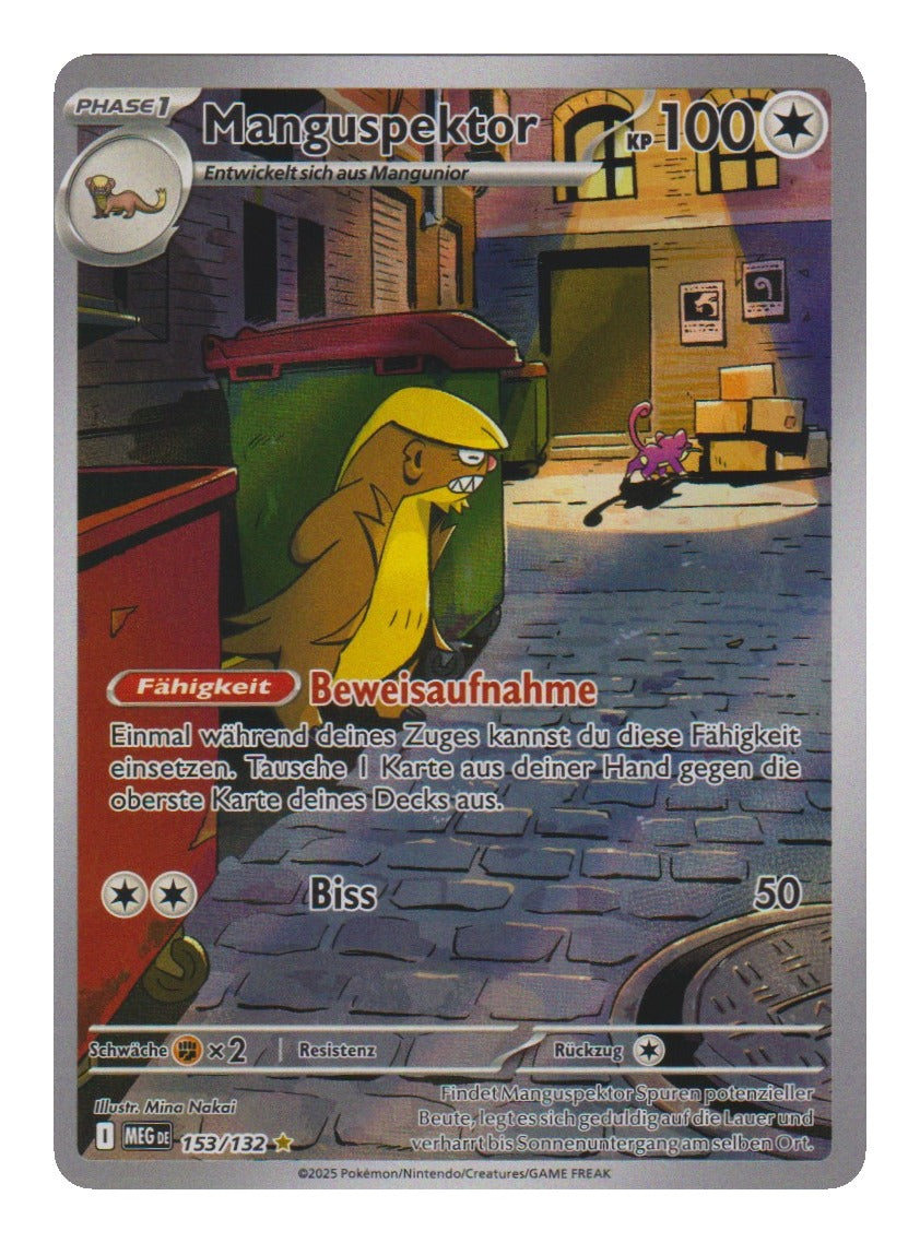 Pokémon: Manguspektor – Mega-Entwicklung (MEG 153) – Einzelkarte