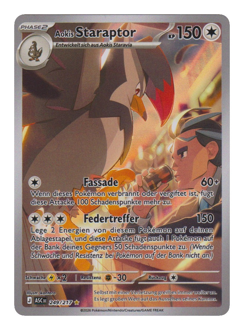 Pokémon: Aokis Staraptor – Erhabene Helden (ASC 249) – Einzelkarte
