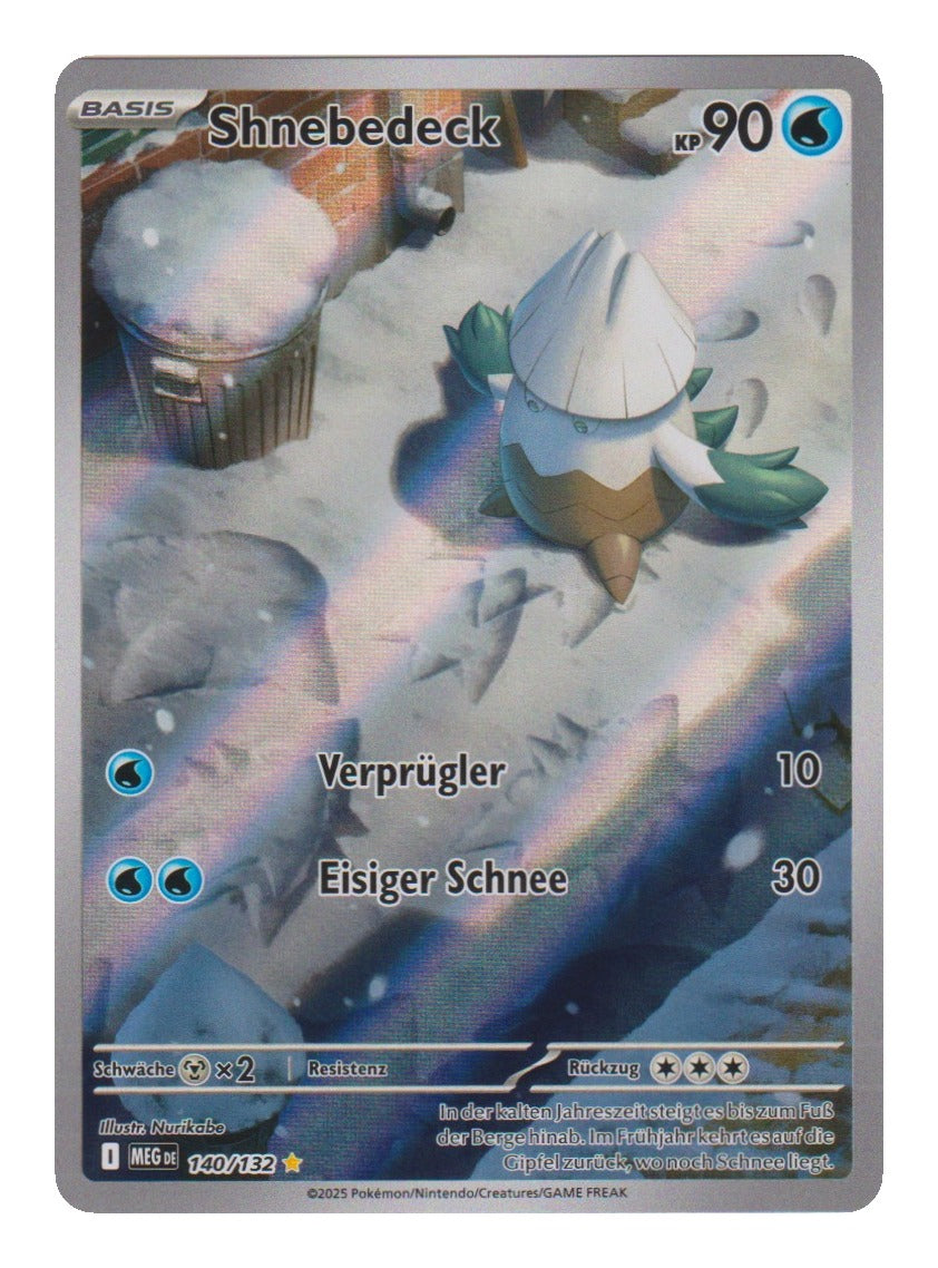 Pokémon: Shnebedeck – Mega-Entwicklung (MEG 140) – Einzelkarte