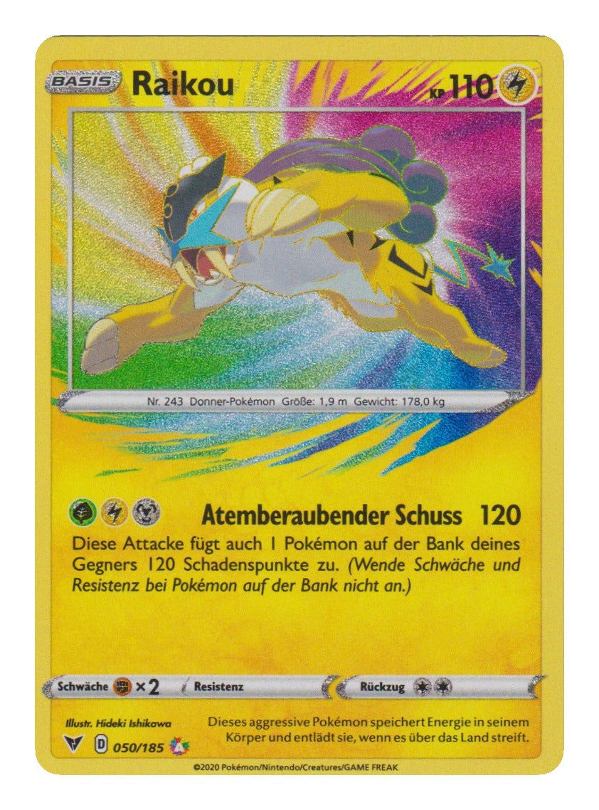 Pokémon: Raikou – Farbenschock (VIV 050) – Einzelkarte