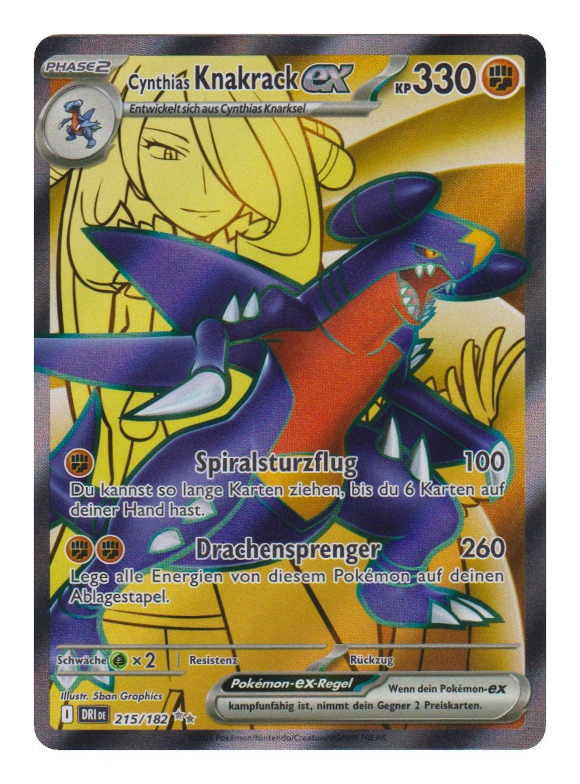 Pokémon: Cynthias Knakrack ex – Ewige Rivalen (DRI 215) – Einzelkarte