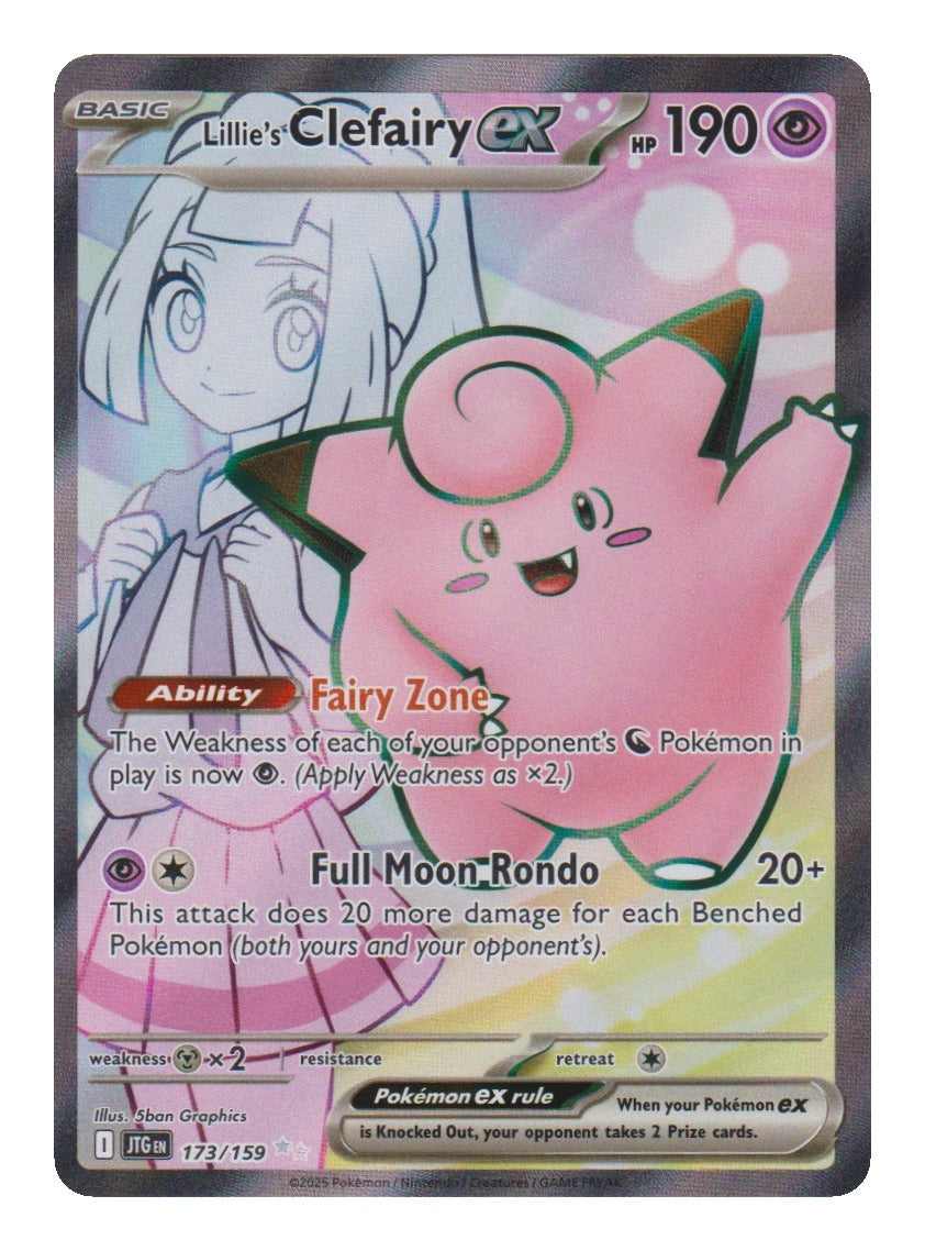 Pokémon: Lillie's Clefairy ex – Journey Together (JTG 173) – Einzelkarte
