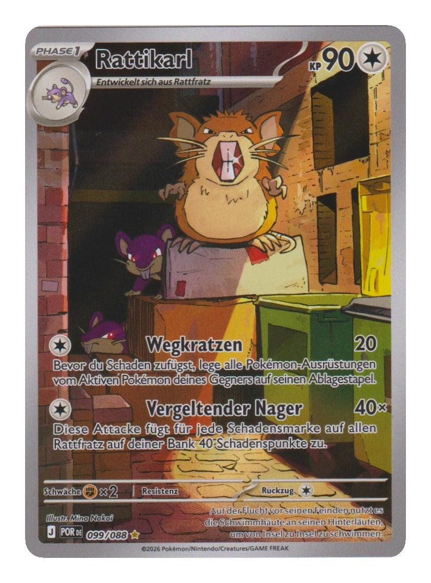 Pokémon: Rattikarl – Optimale Ordnung (POR 099) – Einzelkarte