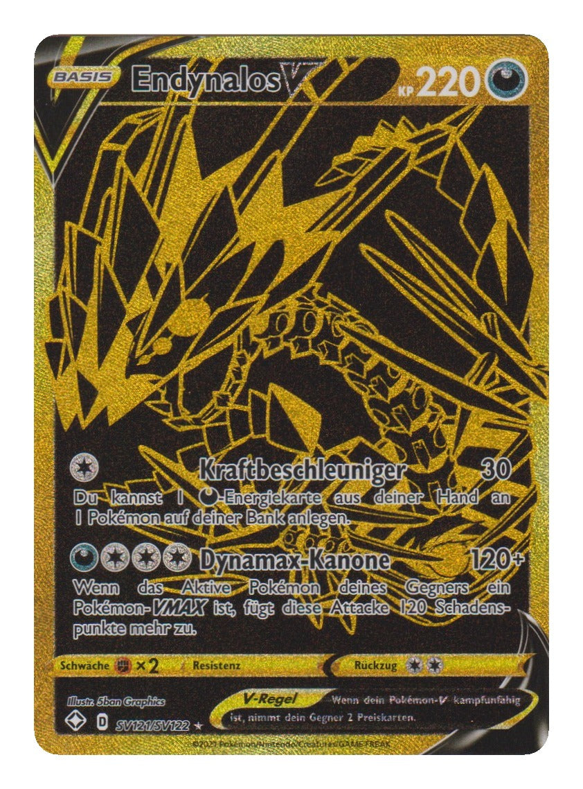 Pokémon: Endynalos V – Glänzendes Schicksal (SHF SV121) – Einzelkarte