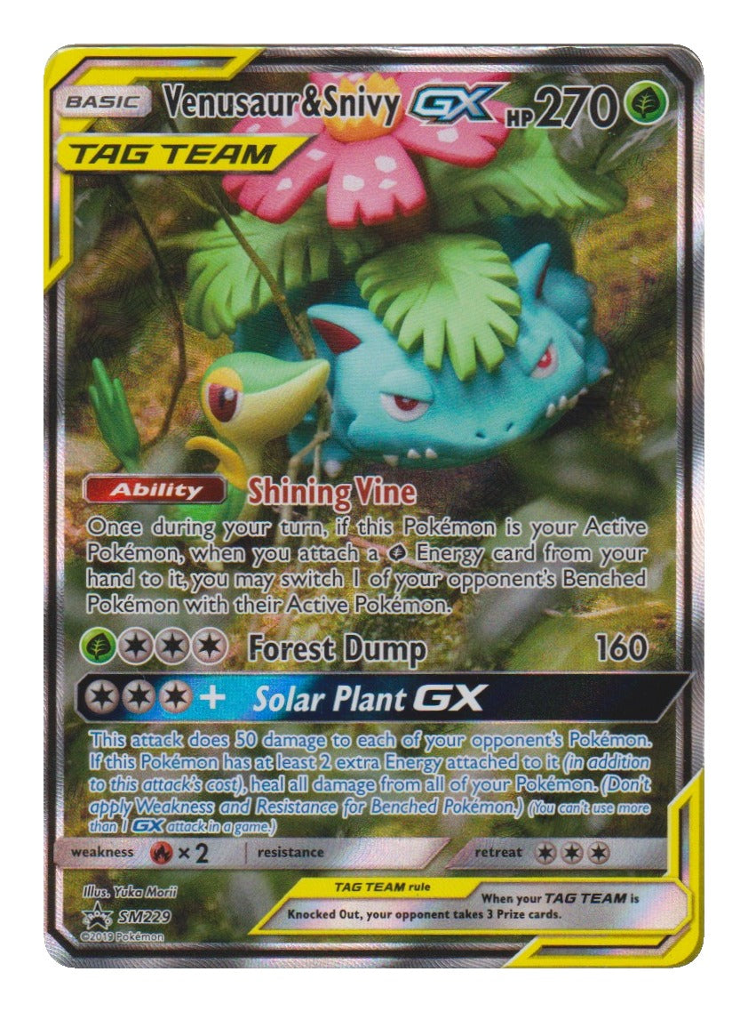 Pokémon: Venusaur & Snivy GX – SM Black Star Promos (SM 229) – Einzelkarte
