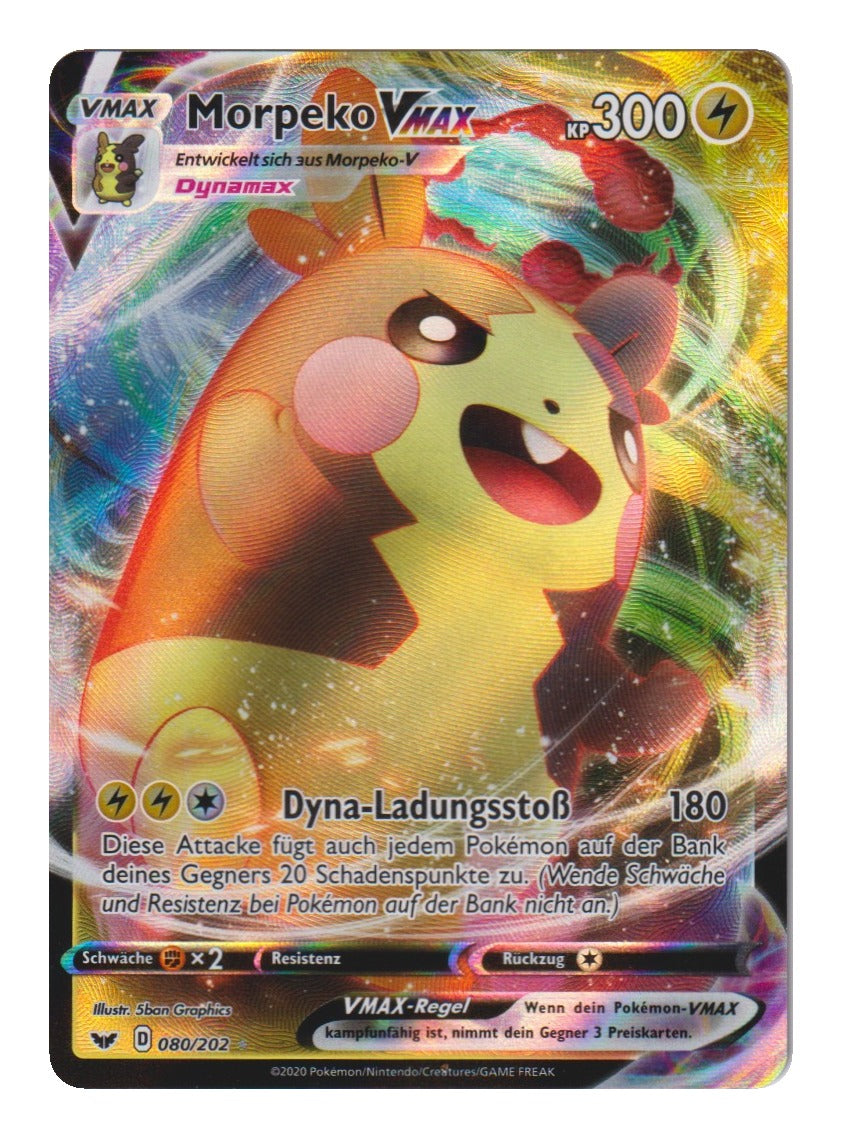 Pokémon: Morpeko VMAX – Schwert & Schild (SSH 080) – Einzelkarte