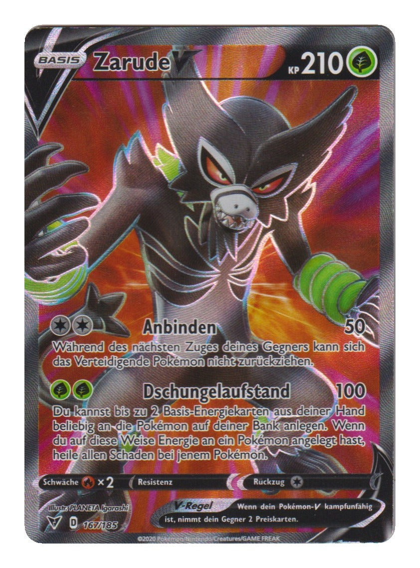 Pokémon: Zarude V – Farbenschock (VIV 167) – Einzelkarte