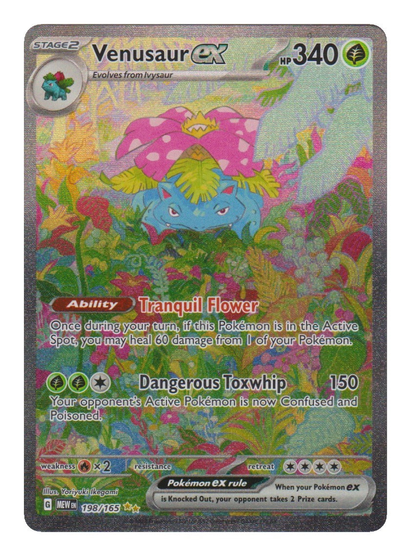 Pokémon: Venusaur ex – 151 (MEW 198) – Einzelkarte