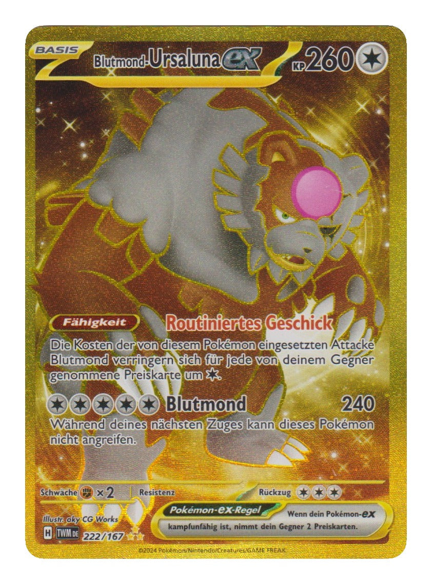 Pokémon: Blutmond-Ursaluna ex – Maskerade im Zwielicht (TWM 222) – Einzelkarte