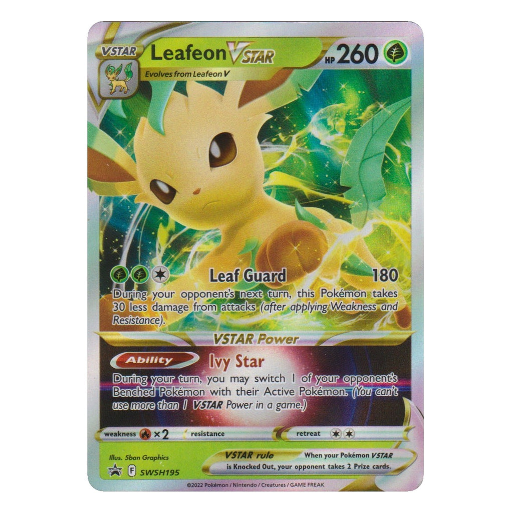Pokémon: Leafeon VSTAR – SWSH Black Star Promos (SWSH 195) – Einzelkarte