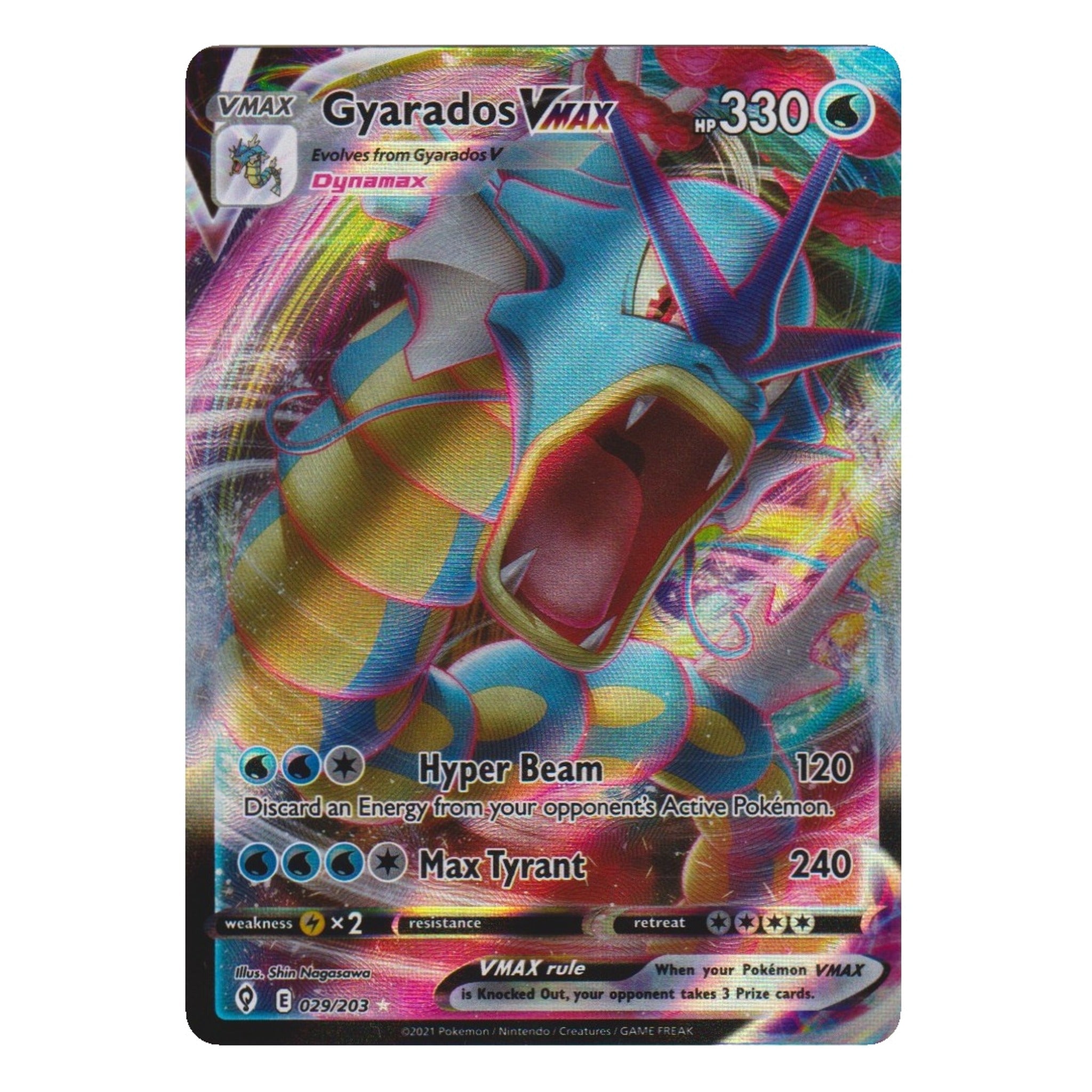 Pokémon: Gyarados VMAX – Drachenwandel (EVS 029) – Einzelkarte