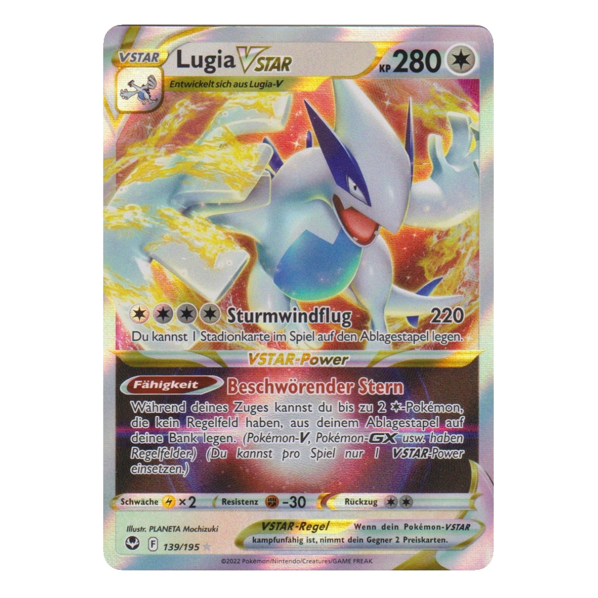 Pokémon: Lugia VSTAR – Silberne Sturmwinde (SIT 139) – Einzelkarte