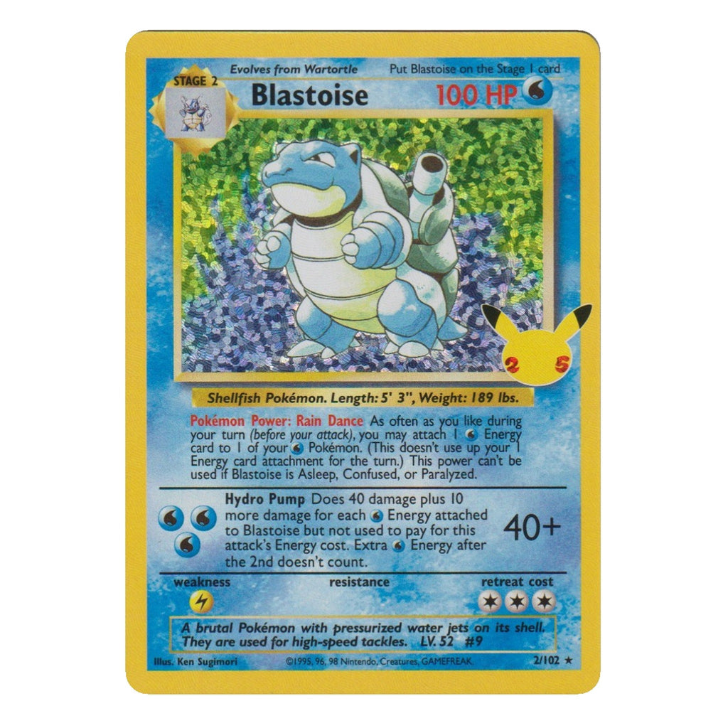 Pokémon: Blastoise – Celebrations: Classic Collection (CEL 002) – Einzelkarte