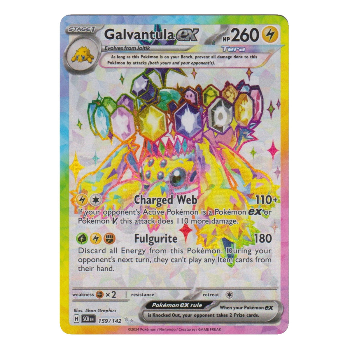 Pokémon: Galvantula ex – Stellar Crown (SCR 159) – Einzelkarte