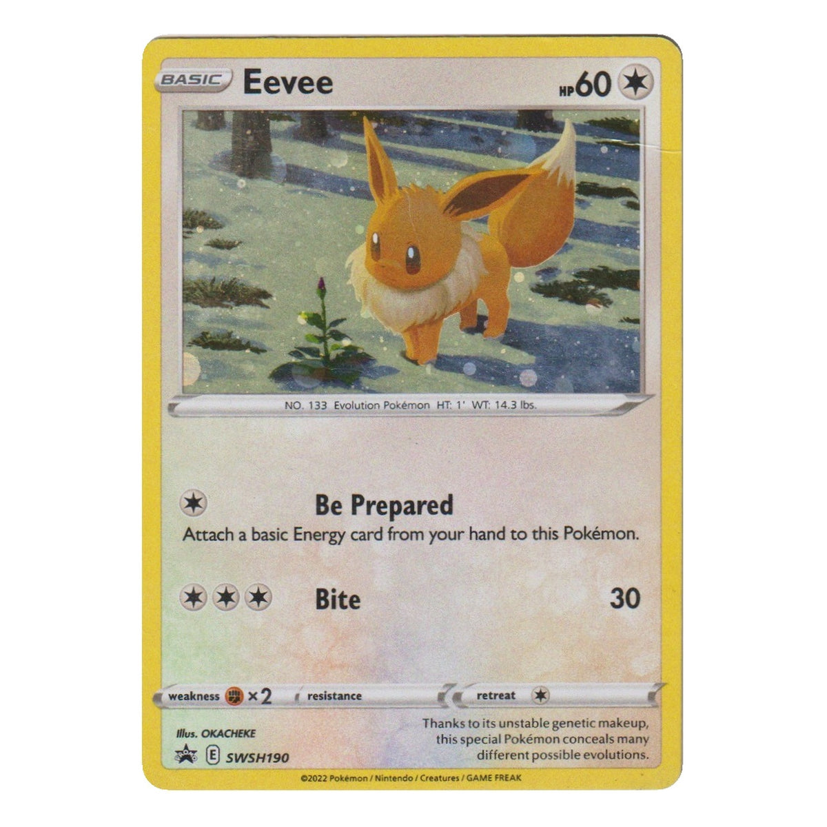 Pokémon: Eevee – SWSH Black Star Promos (SWSH 190) – Einzelkarte