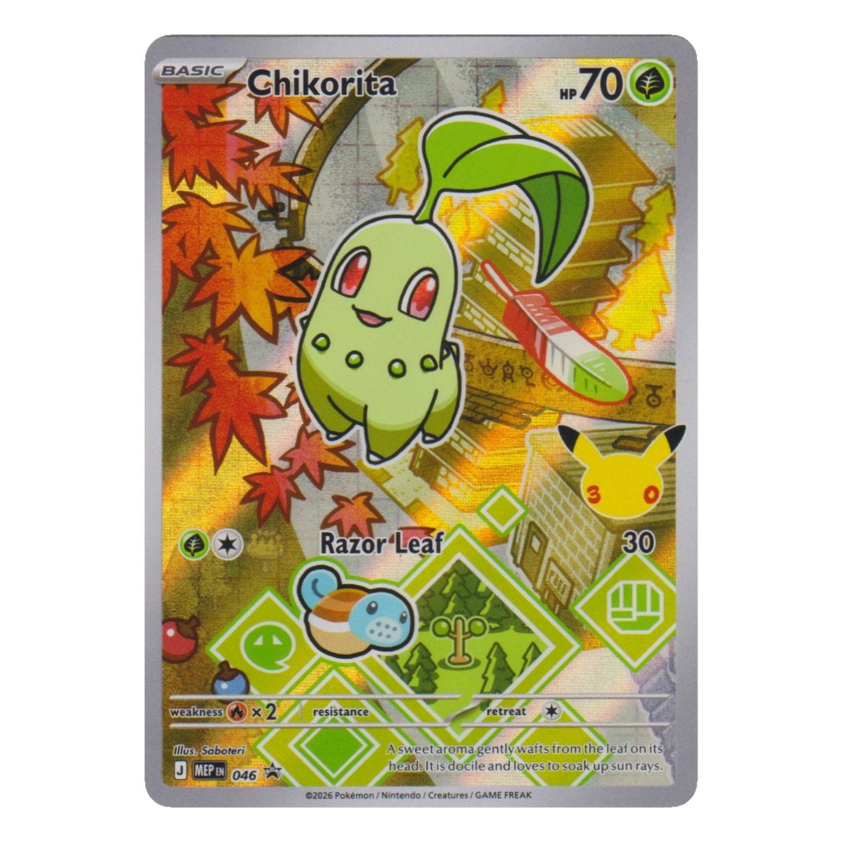 Pokémon: Chikorita – MEP Black Star Promos (MEP 046) – Einzelkarte