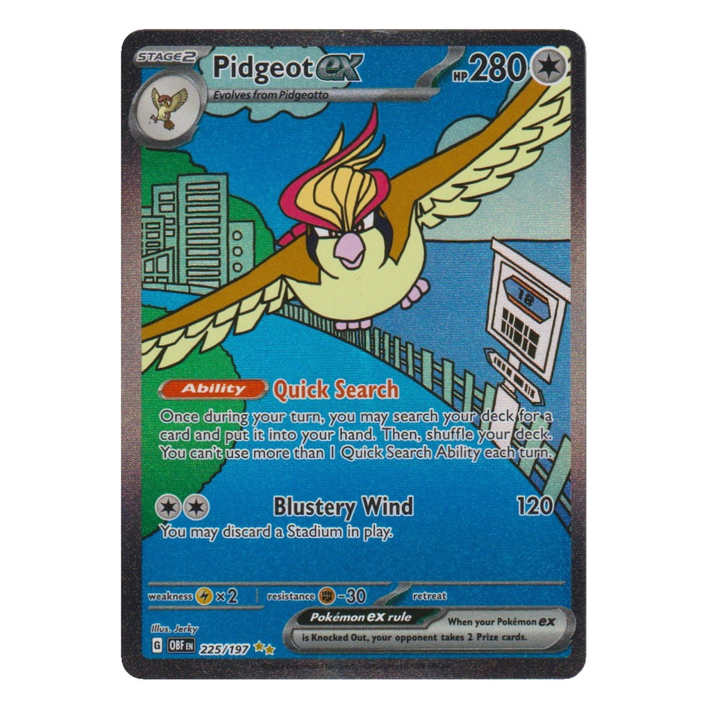 Pokémon: Pidgeot ex – Obsidianflammen (OBF 225) – Einzelkarte