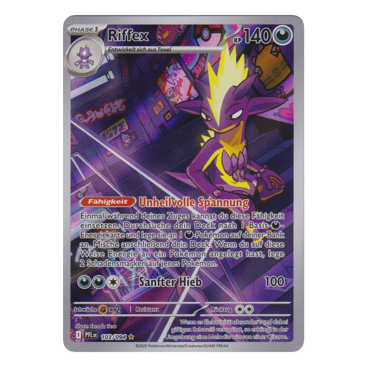 Pokémon: Riffex – Prismatische Entwicklungen (PFL 103) – Einzelkarte