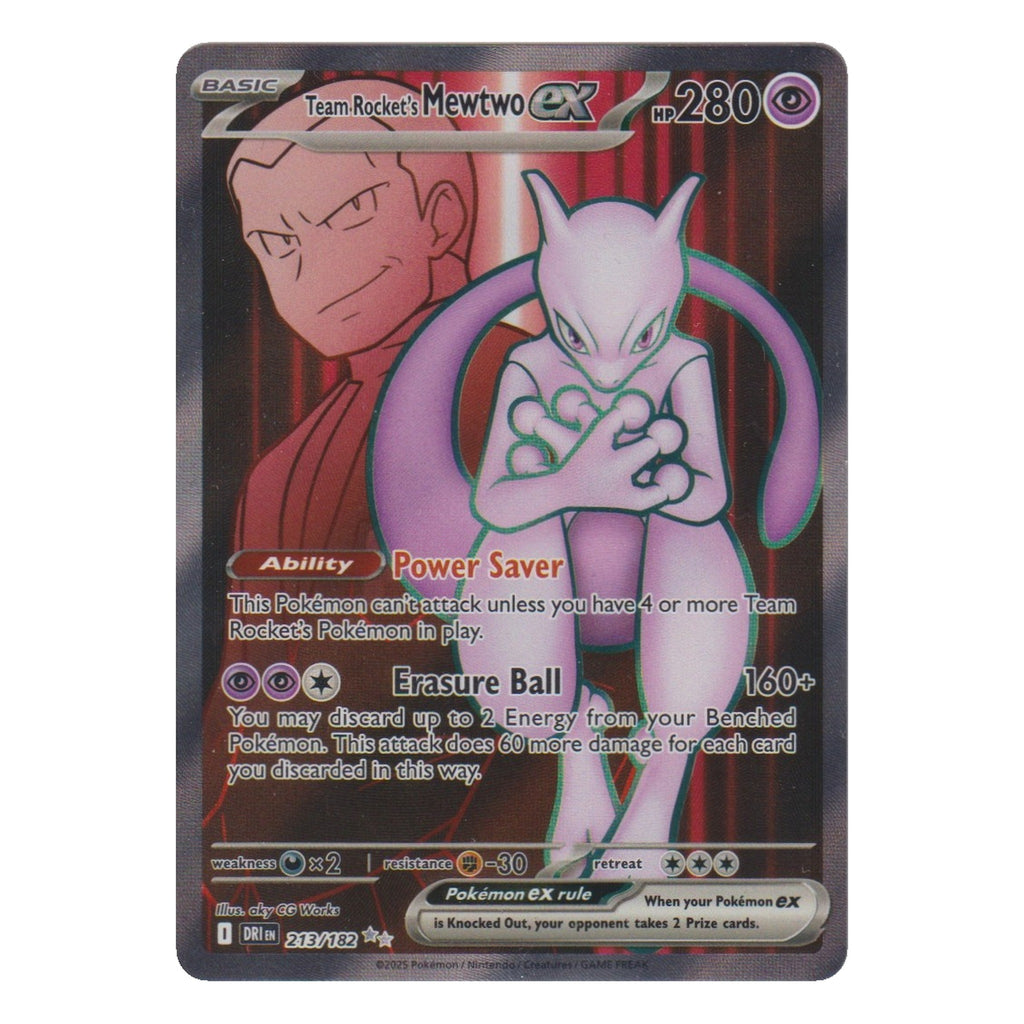 Pokémon: Team Rocket's Mewtwo ex – Destined Rivals (DRI 213) – Einzelkarte