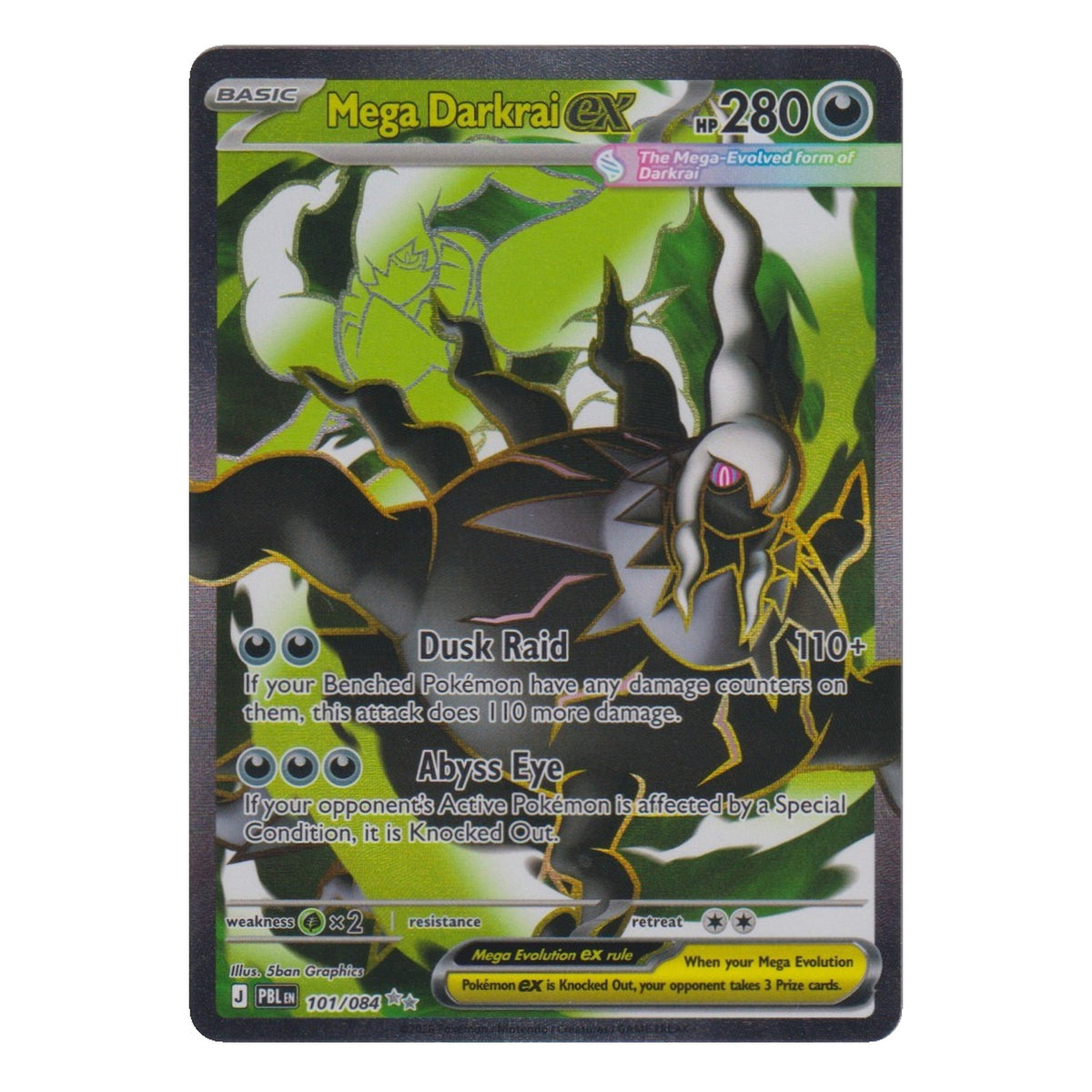 Pokémon: Mega Darkrai ex – Pitch Black (PBL 101) – Einzelkarte