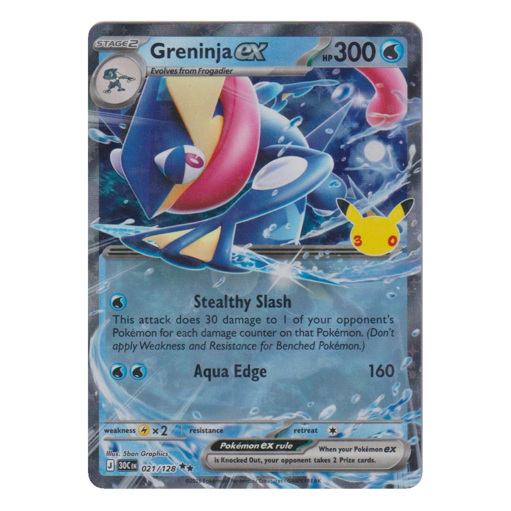 Pokémon: Greninja ex – 30th Celebration (30C 021) – Einzelkarte
