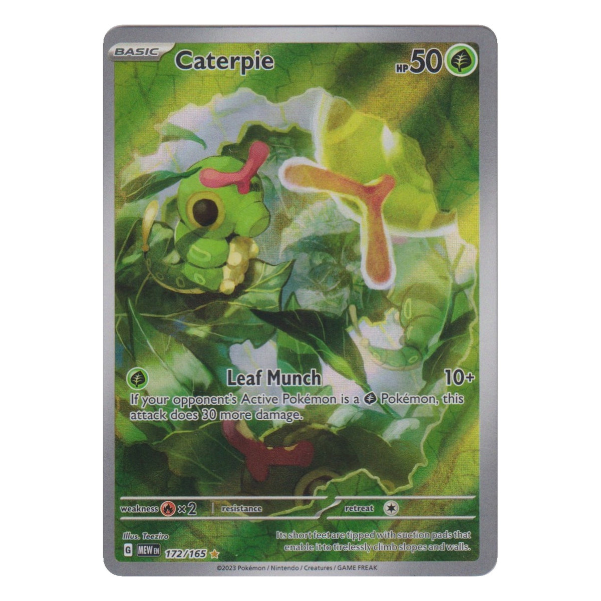 Pokémon: Caterpie – 151 (MEW 172) – Einzelkarte