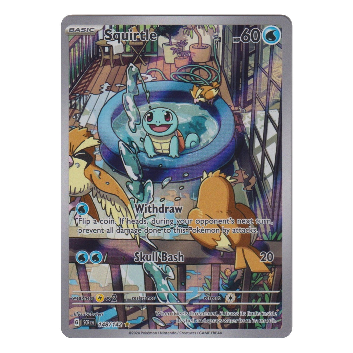 Pokémon: Squirtle – Stellar Crown (SCR 148) – Einzelkarte